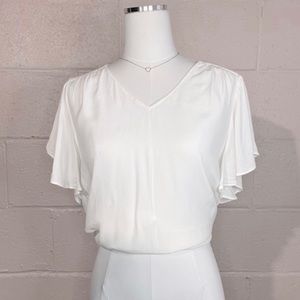 Loft Flutter sleeve top
